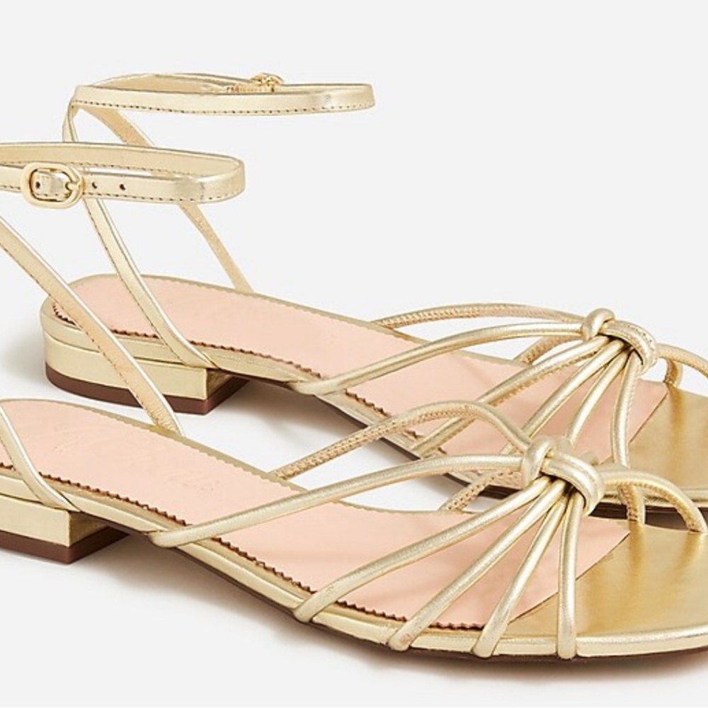 J. Crew Hazel Sandals 10.5 gold